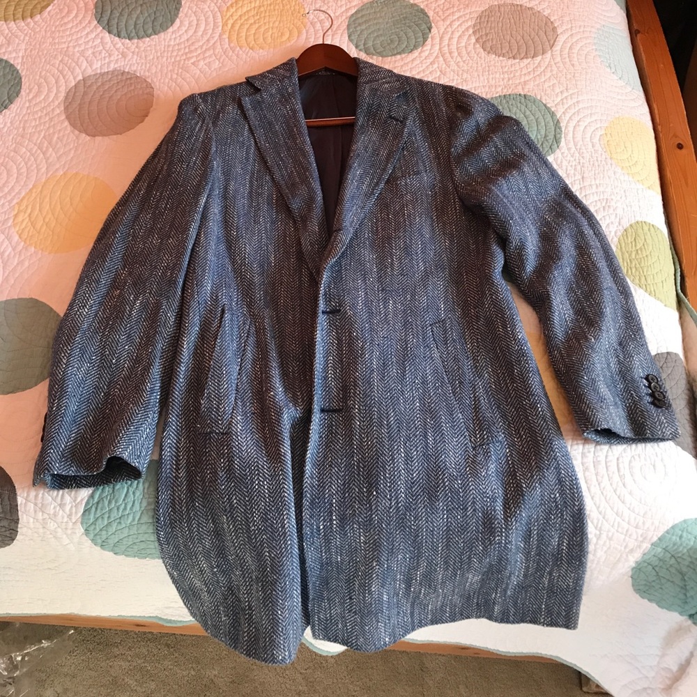 Suitsupply Blue Overcoat